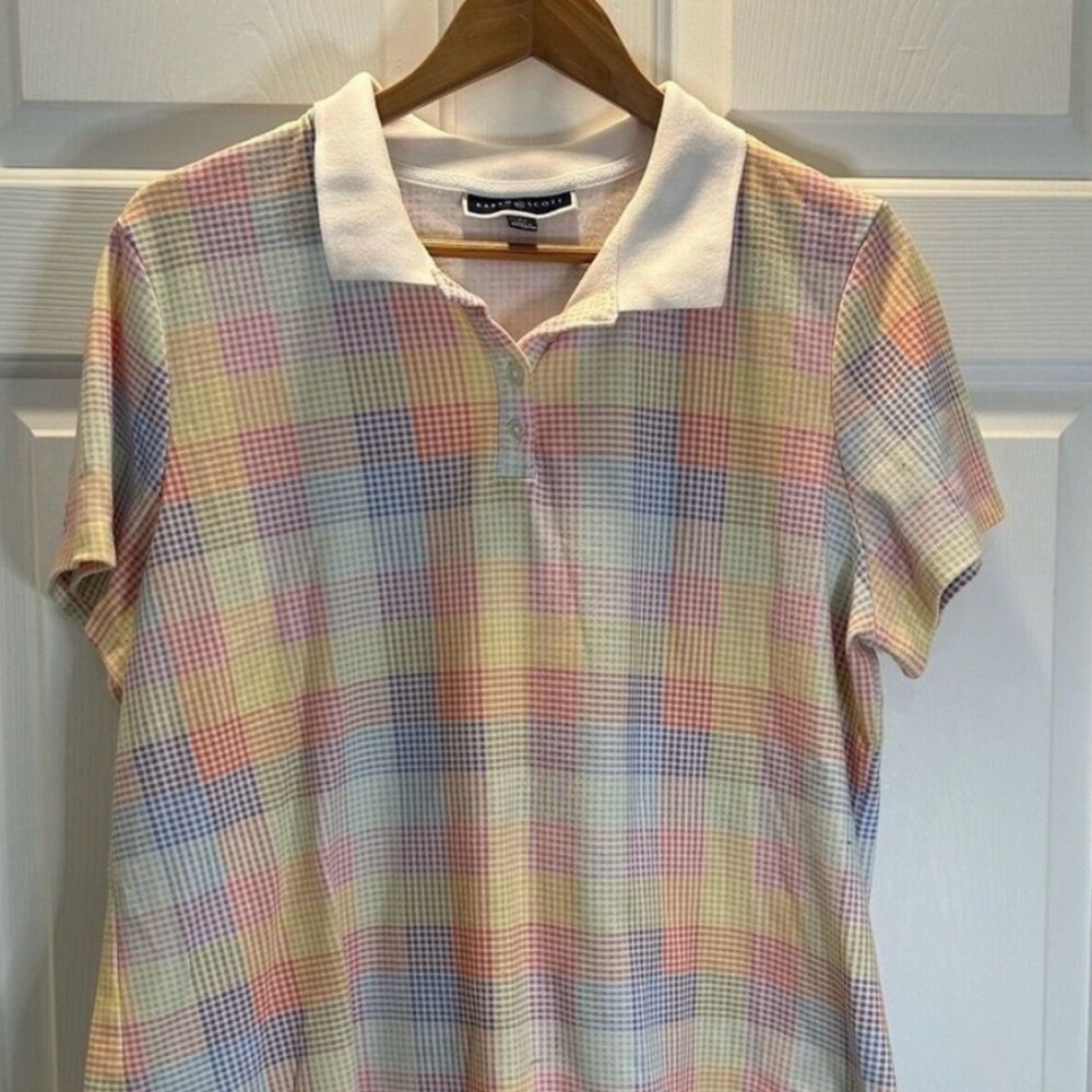 Vintage Karen Scott Pastel Polo Shirt